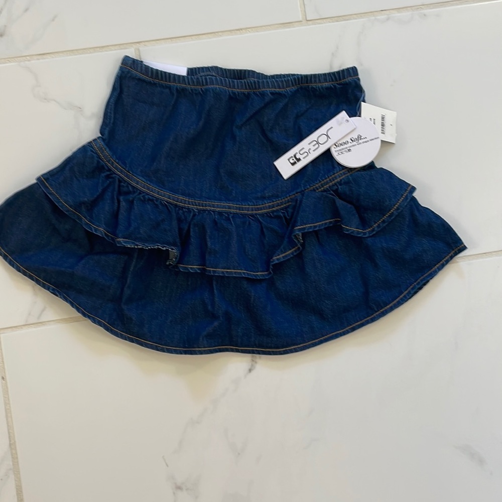 Girls Joe’s Jeans ruffle denim miniskirt
